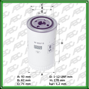 Filtro de ACEITE - VALMET