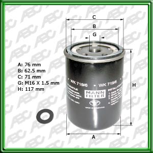 Filtro de COMBUSTIBLE - AGRALE-DEUTZ - BOBCAT - CASE CONSTRUCTION - CASE-IH (CNH GLOBAL) - CUMMINS - DEUTZ FAHR (SAME DEUTZ-FAHR) - DON ROQUE - MASSEY-FERGUSON MAEHDRESCHER - MASSEY-FERGUSON TRAKTOREN - PAUNY ZANELLO - VASALLI - ZANELLO - FORD - DIM EX -