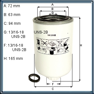 FILTRO DE COMBUSTIBLE AGCO ALIS CASE (UE1)