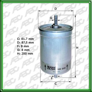Filtro de COMBUSTIBLE - VOLVO CARS