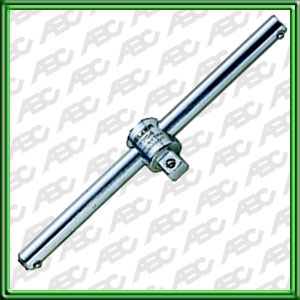 MANIJA T DESLIZABLE 3/8. Cuadro de encastre macho 3/8. // LARGO 160 mm.