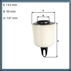 FILTRO DE AIRE BMW (UR1)