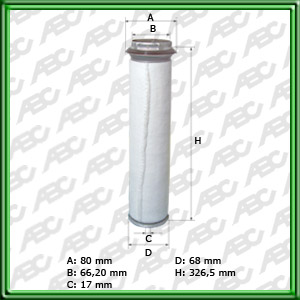 Filtro de ELEMENTO DE SEGURIDAD - AGRALE-DEUTZ - CLARK EQUIPMENT - CUMMINS - JOHN DEERE - LIEBHERR - MANITOU - MASSEY-FERGUSON BAUMASCHINEN - MASSEY-FERGUSON TRAKTOREN - POCLAIN - VALMET - ZANELLO - IVECO - MERCEDES-BENZ (DAIMLER AG)