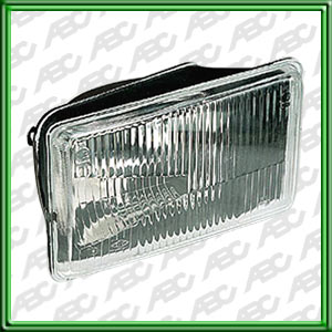 OPTICA LINEA AUTO FIAT 147  -> 86 DERECHO - Faro asimetrico. Para lamparas P45T. Caja x 4 unid.