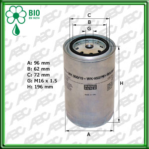 Filtro de COMBUSTIBLE - IVECO