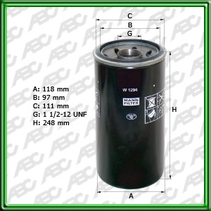 Filtro de ACEITE - BOBCAT - BOMAG - CASE CONSTRUCTION - CHAMPION - CLARK EQUIPMENT - CUMMINS - EATON YALE & TOWNE - EUCLID - FIAT-ALLIS/GEOTECH/HITACHI - FIATAGRI (CNH GLOBAL) - HITACHI - INGERSOLL-RAND/DOOSAN - JOHN DEERE - KALMAR LMV - KOMATSU - L IEBHE