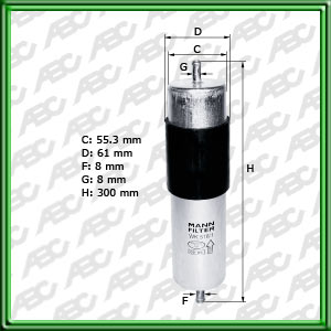 Filtro de COMBUSTIBLE - BMW