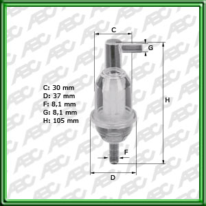 Filtro de COMBUSTIBLE - MERCEDES-BENZ (DAIMLER AG) - SSANGYONG