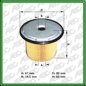 Filtro de COMBUSTIBLE - CITROEN - PEUGEOT - RENAULT