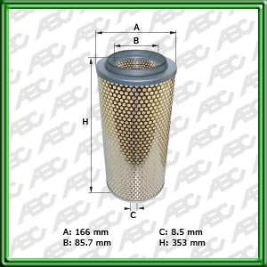 Filtro de AIRE - AGRALE-DEUTZ - BOMAG - CLAAS - CUMMINS - DEUTZ AG (ENGINES) - GROSSPAL - JOHN DEERE - LIEBHERR - MASSEY-FERGUSON TRAKTOREN - NEW HOLLAND - PERKINS - VALMET - VALTRA - ZANELLO - FORD - MERCEDES-BENZ (DAIMLER AG)