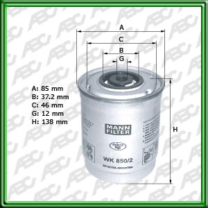 Filtro de COMBUSTIBLE - FORD