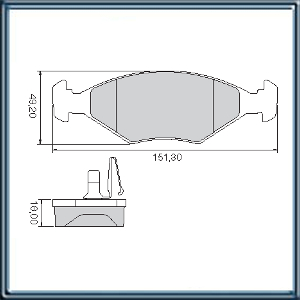 PASTILLA DE FRENO PARA FIAT PALIO/ WEEKEND/SIENA