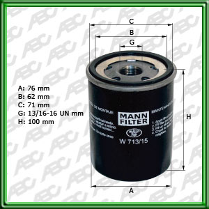 Filtro de ACEITE - LAND ROVER - ROVER (MG ROVER GROUP LTD)