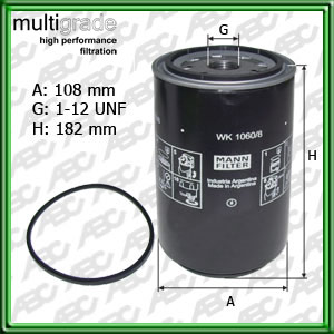 Filtro de COMBUSTIBLE - EVOBUS (MERCEDES-BENZ/SETRA) - MERCEDES-BENZ (DAIMLER AG)