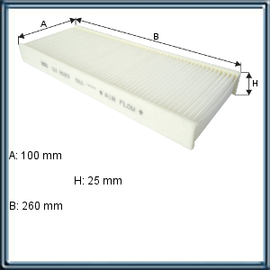 FILTRO DE AIRE PARA HABITACULO NISSAN PICK UP