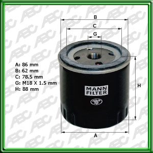 Filtro de ACEITE - PEUGEOT