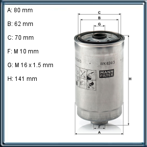 FILTRO DE ACEITE HYUNDAI. KIA (UE5)