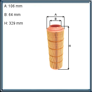 FILTRO DE AIRE PRIMARIO MERCEDES BENZ