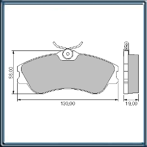 PASTILLA DE FRENO PARA CITROEN: BERLINGO/XSARA - PEUGEOT: 306/PARTNER