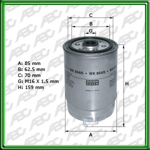 Filtro de COMBUSTIBLE - ALFA ROMEO - FIAT - KIA MOTORS