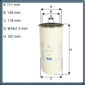SEPERADOR AIRE-ACEITE /P COMPRESORES A TORNILLO (5.5 M3/MIN)