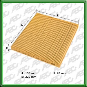 Filtro de FILTRO PARA CABINA - TOYOTA