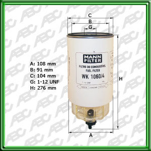 Filtro de COMBUSTIBLE - EVOBUS (MERCEDES-BENZ/SETRA) - MERCEDES-BENZ (DAIMLER AG)