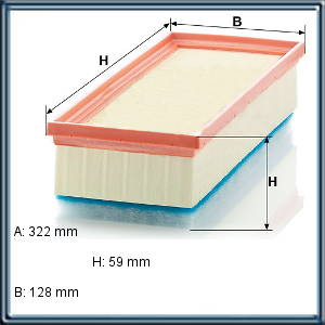 FILTRO DE AIRE PRIMARIO AUDI (UE5)