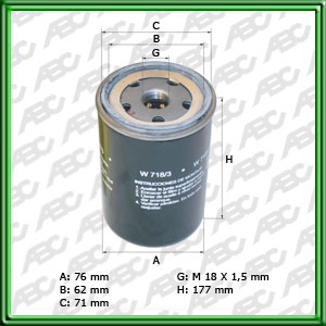 Filtro de ACEITE - CHEVROLET