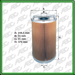 Filtro de ACEITE. Para elementos de erosion sin metal. - ANGIE - CHARMILLES