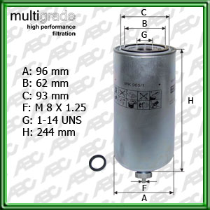 Filtro de COMBUSTIBLE - FORD