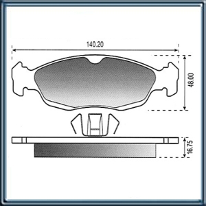PASTILLA DE FRENO AGILE 1.4 09Â»- CELTA 09Â» - CORSA 09Â» - MONTANA 10Â» - SISTEMA ATE
