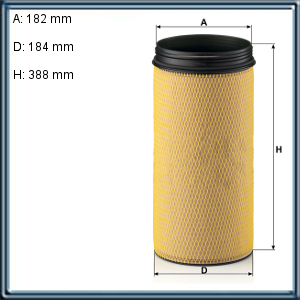 FILTRO AIRE ELEMENTO DE SEGURIDAD VOLVO (UE1)