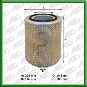 Filtro de AIRE - AGRALE-DEUTZ - BOMAG - FIATAGRI (CNH GLOBAL) - JOHN DEERE - VALMET - ZANELLO