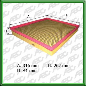 FILTRO DE AIRE RENAULT MASTER 2.5D / 2.8 TD - EQUIVALENCIA: MANN: C 32 154/1 - FRAM: CA-8821