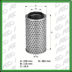 Filtro de AIRE - AGRALE-DEUTZ - CASE CONSTRUCTION - CUMMINS - DEUTZ FAHR (SAME DEUTZ-FAHR) - JOHN DEERE - LIEBHERR - MASSEY-FERGUSON TRAKTOREN - NEW HOLLAND - PAUNY ZANELLO - VALMET - IVECO - MERCEDES-BENZ (DAIMLER AG) - PEGASO (ENASA) - RENAULT TRU CKS (