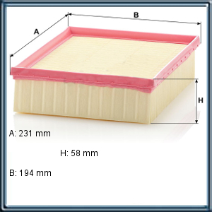 FILTRO DE AIRE RENAULT RE A C 24 123/1