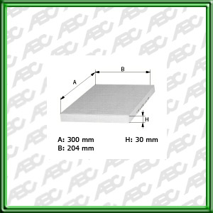 Filtro de FILTRO PARA CABINA - AUDI