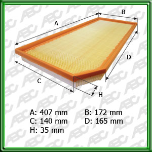 Filtro de AIRE - VOLKSWAGEN - AUDI - SEAT