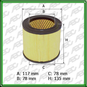 FILTRO DE AIRE FIAT DUNA 1.4. UNO 997 FIRE 1.3I. 1.4. VIVACE - EQUIVALENCIA: MANN: C 1241- FRAM: CA-1566