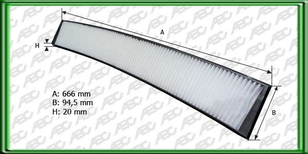 FILTRO DE AIRE PARA HABITACULO BMW (UE5)