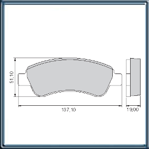 PASTILLA DE FRENO PARA CITROEN BERLINGO - PEUGEOT 206-207-306-307