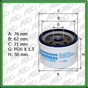 FILTRO DE ACEITE RENAULT CLIO II. LAGUNA II. SCÃNIC. SCÃNIC II. TWINGO. KANGOO: NISSAN ALMERA K9K 1.5 DCI (N16) 12/02> - EQUIVALENCIA: - MANN: W 75/3 - FRAM: PH-5796 (=L19210)