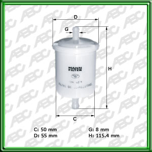 Filtro de COMBUSTIBLE - CHEVROLET - FIAT - FORD - SKODA