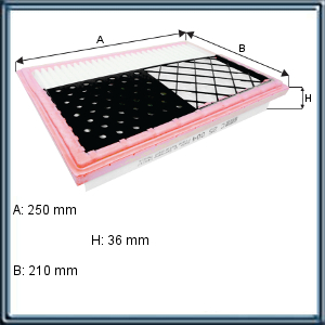 FILTRO DE AIRE MERCEDES BENZ IZQUIERDO (UE1)