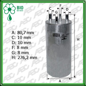 Filtro de COMBUSTIBLE - VOLKSWAGEN