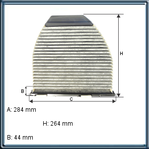 FILTRO DE HABITACULO MERCEDES BENZ