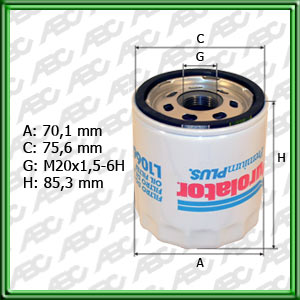FILTRO DE ACEITE ALFA ROMEO 145. 146. 156: CITROEN AX. BERLINGO. BX. C 15. SAXO.  XSANTIA. XSARA. ZX: FIAT BARCHETTA. BRAVA. DUNA. FIORINO GNC. LANCIA. MAREA. PALIO. PUNTO. SIENA. TIPO. UNO. STRADA: PEUGEOT 106. 205. 206. 306. 405. 406. 504. 505. BOXER. E