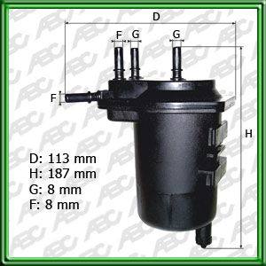 Filtro de COMBUSTIBLE - RENAULT