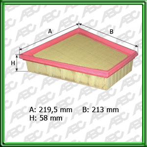 Filtro de AIRE - FORD ECOSPORT 2.0 MOTOR DURATEC HE (CAJA AUTOMATICA) 11/06 > NÂ° ORIGINAL 7N159601A/AA/AB (UE1)